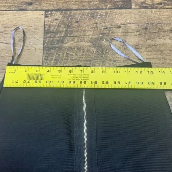 Herve Leger Trendy Black Two-Piece Cutout Bandage Dress Set Party Club zip - Picture 7 of 13